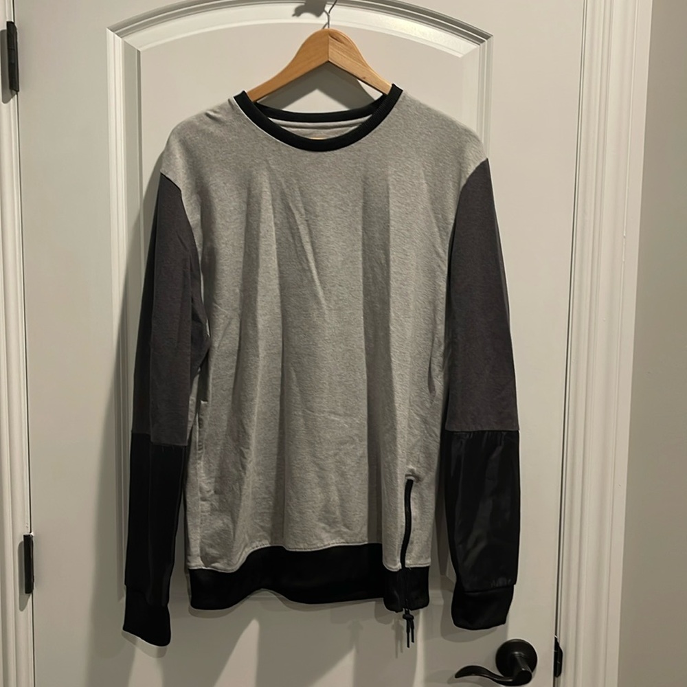 Kenneth Cole Reaction Crewneck Side Zip Size XL